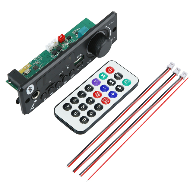 6W Amplifier Bluetooth MP3 WMA APE Decoder Board 5V 2*3W Handsfree Car Audio Microphone USB TF FM Radio DIY Mp3 Music Player