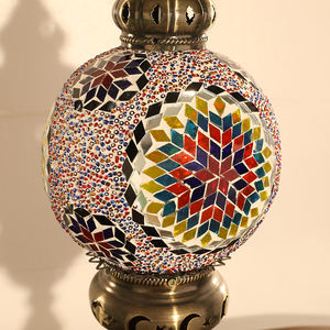 Lampe Tiffany artisanale colorée de <span class=keywords><strong>Marrakech</strong></span>, lampe de table marocaine turque en mosaïque artisanale - Product Image 6