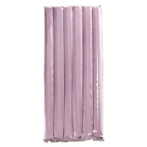 Bigoudis originaux pour cheveux longs, sans chaleur, pour la nuit, sans dommages, 4 bigoudis plus écharpe, dégradé marron, velours flexible, taille moyenne - Product Image 6