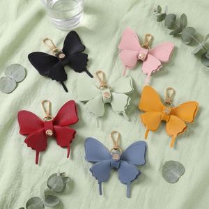 Double PU Leather Butterfly Pendant Colorful Butterfly Keychain Stylish <b>Bag</b> <b>Charm</b> for Handbags Tote <b>Bags</b> - Product Image 4