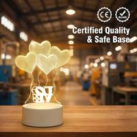 Nueva Lámpara de Noche Acrílica Creativa en Blanco, con Superficie para Escribir, para Cama o Escritorio, 3D, DIY, con Tablero de Notas LED y Bolígrafo