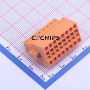 KF2EDGKEM-3.5-2*8P Plug-in Terminal Block P=3.5mm Connector Male Plug Screw Fixing 2x8P 3.5mm - Product Image 1