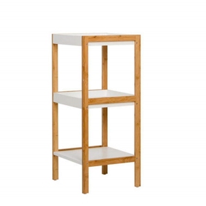 Meubles de salle de bain de bonne qualité, étagère de rangement à 3 niveaux en bambou avec plateau - Product Image 3