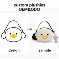 Sac à dos en peluche doux personnalisé testé pour la sécurité, taille réelle, pour les sorties décontractées, en tissu écologique, PVC et coton