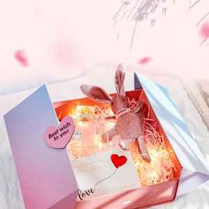 Birthday Creative Surprise Packaging Gift Custom Printed Delicate Appearance Folding 3d Paper Gift Box