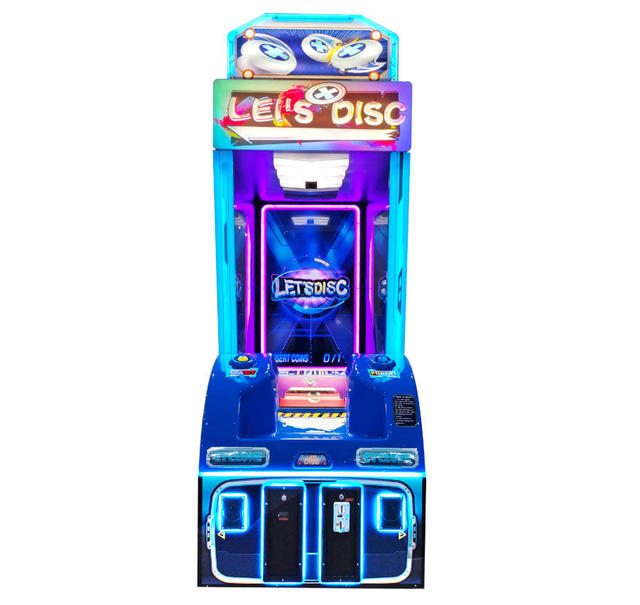 Factory Newly Coin Operated Let's Disc It Lottery Game Machine Gaming Center Tickets Carnival Arcade Lottery Redemption Machine