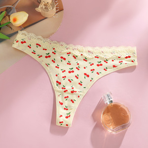 Mutandine in maglia sottile con decorazione in pizzo con Logo in vita - Product Image 5