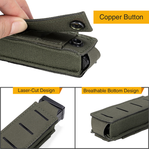 इडोगयर नायलॉन 9 मिमी एकल सामरिक कैमो मैग पाउच लेजर कट सिंगल मैग कैमियो होल्स्टर 9 मिमी पत्रिकाओं के लिए - Product Image 6