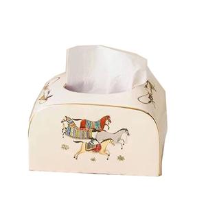 Kotak tisu kartun, mewah lucu kartun keramik Modern PENUTUP UNTUK Hotel keluarga ruang tamu kamar tidur sebagai hadiah Dekorasi Rumah - Product Image 5