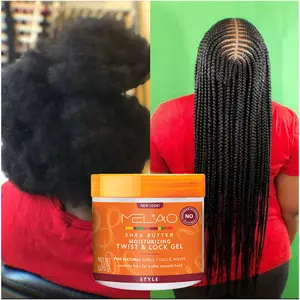 Cabello Natural para hombres y mujeres, estilo de cabello 4C Loc, Gel trenzado, Gel brillante, Jam, Retwist, Loc y Gel giratorio