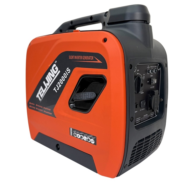 TJ2000IS Variable Frequency Generator TJ148F Single Cylinder Four Stroke Engine Hand Start 50/60hz Frequency AC/DC Output