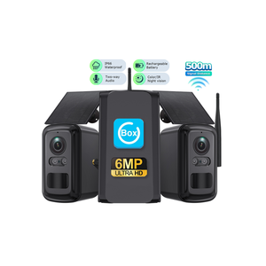 Kit Combinado de Cámara Solar WiFi IP66 Halow para el Hogar, Repetidor Extensor de Señal de 500M, Visión Nocturna a Todo Color, Cámara de Seguridad en Red - Product Image 1