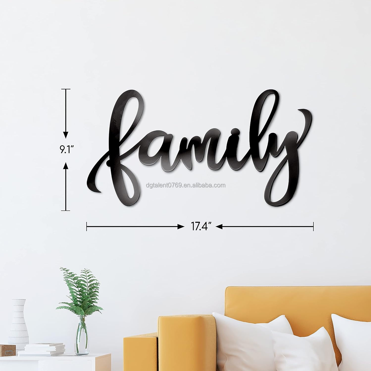 Ferraycle Metalen familie muur decor teken kunst rustieke familie muur decor muur opknoping decoratie familie borden huis muur decor voor woonkamer slaapkamer eetkamer keuken (zwart