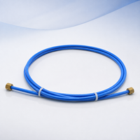 Tuyau d'alimentation en eau pour machine à glaçons, flexible et durable, en PEX, raccord femelle 1/4 pouce, moderne, 4-20 pieds, PI6-01, laiton, OEM