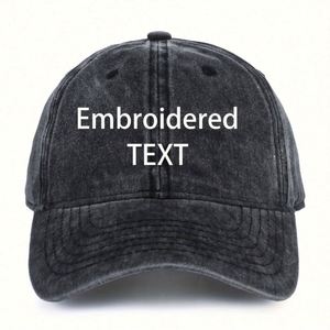 Gorra de Béisbol Personalizada con Bordado, Estilo Vintage, Color Rojo Lavado, Ajustable, de Algodón con Texto Blanco, para Fiestas, Viajes y Eventos - Product Image 3