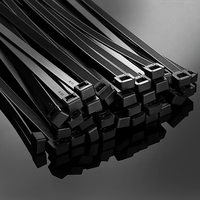 Lot de 100 serre-câbles autobloquants en nylon 2,5 mm/3,6 mm/4,8 mm/7,6 mm/9 mm – Attaches de câblage en plastique à boucle