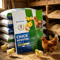 Ventes chaudes Sac d'alimentation pour volailles en polypropylène blanc laminé brillant Bopp 50 kg Emballage d'aliments pour animaux