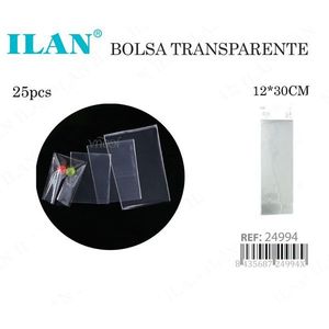Sacchetto di plastica trasparente Ilan 12x30 cm per imballaggio e conservazione - Product Image 3