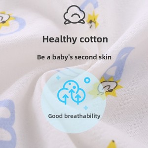 Combinaison décontractée unisexe pour bébés et enfants, en pur coton tricoté, fine, d'été, imprimée, style sarouel pour nouveau-né - Product Image 3