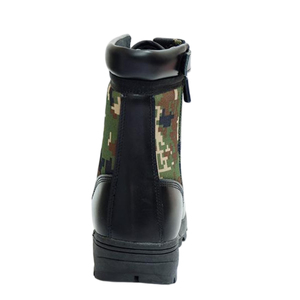 SF12 703 Camouflage High Top Waterproof Leather Tactical <b>Boots</b> <b>Zipper</b> Lace Up All Seasons Men Outdoor Shoes - Product Image 4