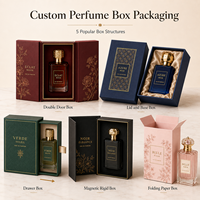 Caja de Regalo de Cartón Plegable con Impresión Personalizada, Caja de Perfume Plegable de Lujo