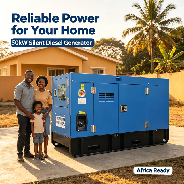 50kva Silent Diesel Generator Set Soundproof and Waterproof 40 kw Dynamo Type Generator