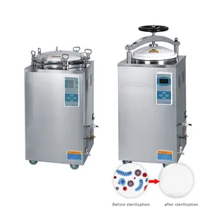 Stérilisateur Autoclave automatique Vertical à contre-pression pour aliments, 35 50 75 100 120 150l