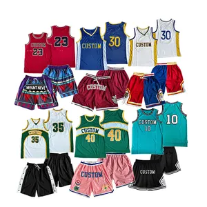 Plus Size Men Jersey Sports Cargo Workout Printing Uniform Mesh Sets Shorts Basketball Wear Baseball Custom Gym Swimming Summer