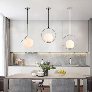 Factory Modern Indoor Glass Lamp <strong>Shade</strong> White Frosted Globe Lampshade Minimalist Industrial European Design for <strong>Light</strong> Covers - Product Image 6