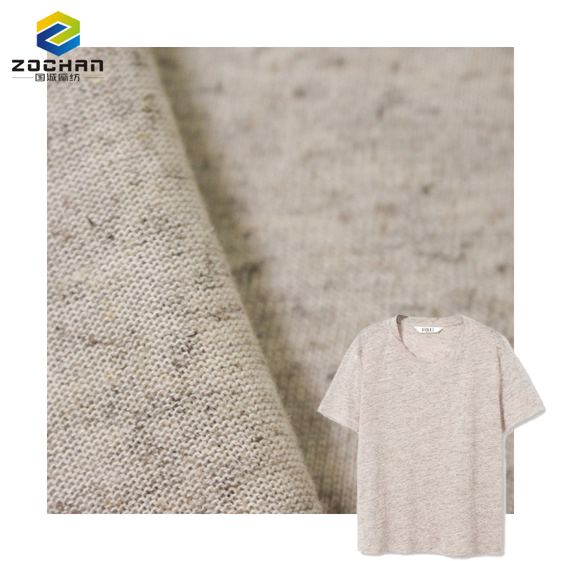Free Sample Greige 70% Bamboo 30% Hemp Jersey Knitting Sustainable Fabric for Summer t Shirt Vest Suit