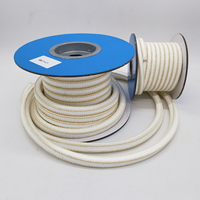 Cordon d'étanchéité en graphite 6x6mm, garniture tressée 16*16mm, matériaux d'étanchéité en PTFE pur, garniture en chanvre imprégnée