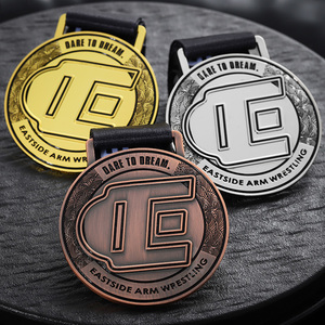 Nuevas Medallas Deportivas de Metal, Aleación de Zinc, Esmalte, Chapado en Oro, Plata y Bronce, Fundidas a Presión, para Personalizar para Clubes Deportivos - Product Image 5