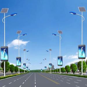 Palo per Illuminazione Stradale Impermeabile per Esterni con Display LED per Pubblicità Digitale 3G 4G WIFI - Product Image 6