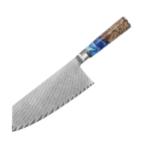 Couteau de chef japonais de haute qualité en acier Damas miniature à 67 couches VG10, 8 pouces, manche G10 écologique, couteau de cuisine