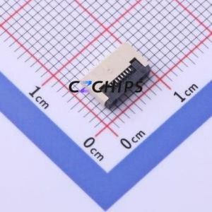 FC05-S08FCT-00 FFC/FPC Connector SMD,P=0.5mm,Horizontal Mount Connector Flip Cover Type Bottom Contact 8P 0.5mm - Product Image 1