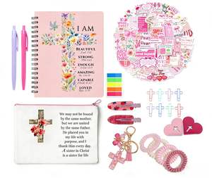 Paquete Personalizado <span class=keywords><strong>de</strong></span> Regalo Cristiano, Kit <span class=keywords><strong>de</strong></span> Estudio Bíblico, Bolsa <span class=keywords><strong>de</strong></span> Regalo Bíblica, Regalo <span class=keywords><strong>de</strong></span> Pascua para la Fe, Papelería Religiosa, Regalo Cristiano - Product Image 1