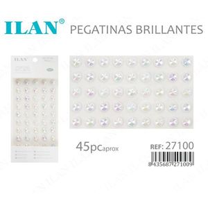 Adesivi con strass da 12 mm, circa 45 pezzi, per decorazioni nail art - Product Image 1