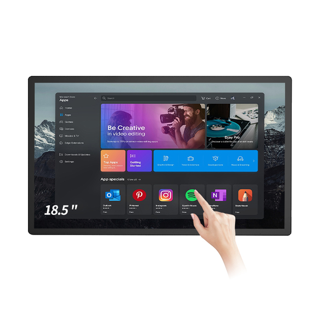 7 10.1 12.1 15 15.6 Inch Customized Size Wall Vesa Mounted Industrial Touch Display Industrial Touch Panel Monitor with VGA