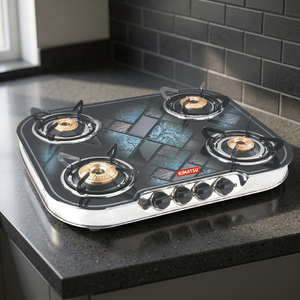 Estufa de Gas LPG KIMATSU de 4 Quemadores con Encendido Electrónico, Vidrio Templado para Instalación en Mesa, Hoteles y Hogares, 1 Año de Garantía - Product Image 2