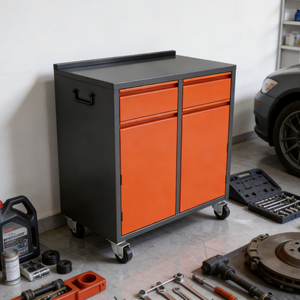 Gabinete de Herramientas Rodante de Acero con 2 Cajones, Almacenamiento Móvil de Alta Resistencia para Uso Industrial en Talleres, Cierre con Llave Moderno OEM - Product Image 6