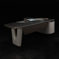 Bureau de direction de luxe KMJ, table de bureau de direction, table de bureau de PDG, table de patron