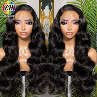 Perruques Lace Front HD 13x4 en Cheveux Humains, Sans Colle, Frontale Complète, Effet Naturel Lagos, Fournisseur de Perruques Lisses pour Femmes Noires
