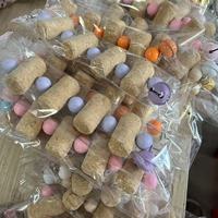 Jouets à mâcher écologiques en bois naturel pour oiseaux : Parakeets, perroquets, calopsittes, budgies et conures - Jouets de forage pour petits/moyens oiseaux
