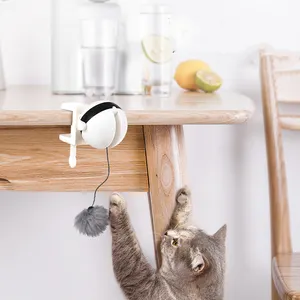 Mainan Kucing Lucu Mengangkat Bola Hewan Peliharaan Interaktif Bermain Sendiri Mainan Gerak Elektronik Teka-teki Otomatis Mainan Hewan Peliharaan Pintar