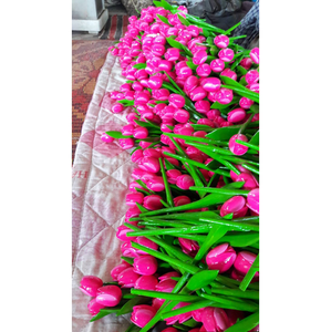 Tulipán Musical Hecho a Mano de Madera de Acacia para Decoración del Hogar con Estilo ROMÁNTICO y Técnica Pulida, 37cm de Largo, Ligero, Regalo - Product Image 5