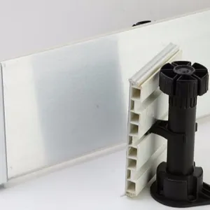 Aluminium folie gebürstet schwarz PVC Sockel leiste Kunststoff Küchen schrank Sockel