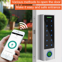 Contrôleur d'accès Secukey Android Bluetooth TouchKey avec déverrouillage par empreinte digitale, carte, code PIN, RFID et prise en charge de la passerelle