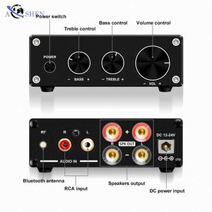 Aoshen - Mini Altavoz de Estantería de 100 W*2, Amplificador de Audio Estéreo Digital BT Clase D, Receptor, Amplificador de Potencia Profesional - Product Image 5