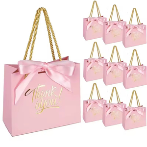 Bolsas de Regalo de Papel para Dulces y Recuerdos de <span class=keywords><strong>Fiesta</strong></span> con Lazo para Bodas, San Valentín y Cumpleaños - Product Image 3