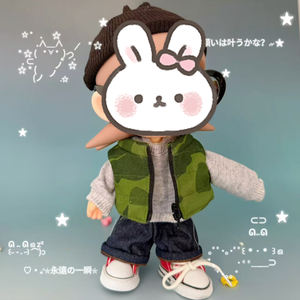 【仅衣服】Zsiga娃娃迷彩背心裤套装卡通换装服7-14岁布料材质 - Product Image 1